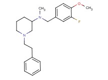 N-(3-fluoro-4-methoxybenzyl)-N-methyl-1-(2-phenylethyl)-3-piperidinamine