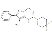 N-(1,4-dimethyl-3-phenyl-1H-pyrazol-5-yl)-4,4-difluoropiperidine-1-carboxamide