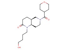 (4aS*,8aR*)-1-(4-hydroxybutyl)-6-(tetrahydro-2H-pyran-4-ylcarbonyl)octahydro-1,6-naphthyridin-2(1H)-one