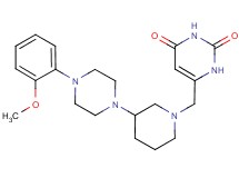 6-({3-[4-(2-methoxyphenyl)-1-piperazinyl]-1-piperidinyl}methyl)-2,4(1H,3H)-pyrimidinedione