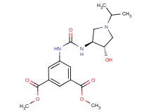 dimethyl 5-[({[(3S*,4S*)-4-hydroxy-1-isopropylpyrrolidin-3-yl]amino}carbonyl)amino]isophthalate formate