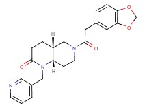 (4aR*,8aS*)-6-(1,3-benzodioxol-5-ylacetyl)-1-(3-pyridinylmethyl)octahydro-1,6-naphthyridin-2(1H)-one