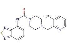 N-2,1,3-benzothiadiazol-4-yl-4-[(3-methylpyridin-2-yl)methyl]piperazine-1-carboxamide
