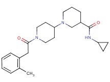 N-cyclopropyl-1'-[(2-methylphenyl)acetyl]-1,4'-bipiperidine-3-carboxamide