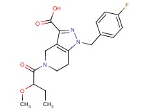 1-(4-fluorobenzyl)-5-(2-methoxybutanoyl)-4,5,6,7-tetrahydro-1H-pyrazolo[4,3-c]pyridine-3-carboxylic acid
