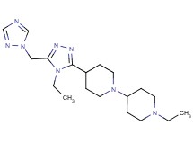 1'-ethyl-4-[4-ethyl-5-(1H-1,2,4-triazol-1-ylmethyl)-4H-1,2,4-triazol-3-yl]-1,4'-bipiperidine