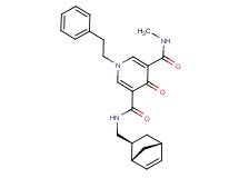 N-[(1R*,2S*,4R*)-bicyclo[2.2.1]hept-5-en-2-ylmethyl]-N'-methyl-4-oxo-1-(2-phenylethyl)-1,4-dihydro-3,5-pyridinedicarboxamide