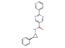 N-[(1R*,2S*)-2-phenylcyclopropyl]-2-pyridin-3-ylpyrimidine-5-carboxamide