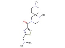 ({4-[(1,9-dimethyl-1,4,9-triazaspiro[5.5]undec-4-yl)carbonyl]-1,3-thiazol-2-yl}methyl)dimethylamine