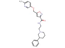5-{[(6-methyl-3-pyridinyl)oxy]methyl}-N-[2-(3-phenyl-1-piperidinyl)ethyl]-3-isoxazolecarboxamide