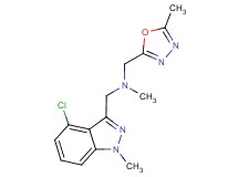 1-(4-chloro-1-methyl-1H-indazol-3-yl)-N-methyl-N-[(5-methyl-1,3,4-oxadiazol-2-yl)methyl]methanamine