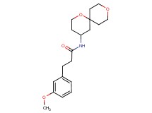 N-1,9-dioxaspiro[5.5]undec-4-yl-3-(3-methoxyphenyl)propanamide