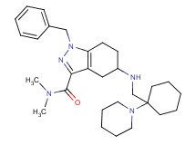 1-benzyl-N,N-dimethyl-5-({[1-(1-piperidinyl)cyclohexyl]methyl}amino)-4,5,6,7-tetrahydro-1H-indazole-3-carboxamide