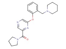 2-[2-(piperidin-1-ylmethyl)phenoxy]-6-(pyrrolidin-1-ylcarbonyl)pyrazine