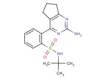 2-(2-amino-6,7-dihydro-5H-cyclopenta[d]pyrimidin-4-yl)-N-(tert-butyl)benzenesulfonamide