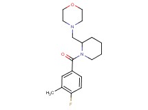 4-{[1-(4-fluoro-3-methylbenzoyl)-2-piperidinyl]methyl}morpholine