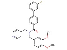 N-(3,4-dimethoxybenzyl)-3'-fluoro-N-(4-pyridinylmethyl)-4-biphenylcarboxamide