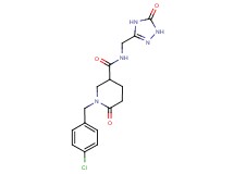 1-(4-chlorobenzyl)-6-oxo-N-[(5-oxo-4,5-dihydro-1H-1,2,4-triazol-3-yl)methyl]-3-piperidinecarboxamide
