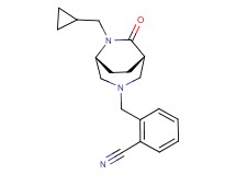 2-{[(1S*,5R*)-6-(cyclopropylmethyl)-7-oxo-3,6-diazabicyclo[3.2.2]non-3-yl]methyl}benzonitrile