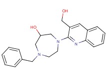 1-benzyl-4-[3-(hydroxymethyl)-2-quinolinyl]-1,4-diazepan-6-ol