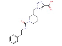 1-[(1-{[(2-phenylethyl)amino]carbonyl}piperidin-3-yl)methyl]-1H-1,2,3-triazole-4-carboxylic acid