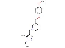 1-[(1-ethyl-5-methyl-1H-pyrazol-4-yl)methyl]-3-[(4-methoxyphenoxy)methyl]piperidine