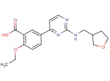 2-ethoxy-5-{2-[(tetrahydrofuran-3-ylmethyl)amino]pyrimidin-4-yl}benzoic acid