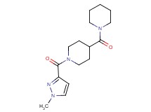 1-[(1-methyl-1H-pyrazol-3-yl)carbonyl]-4-(1-piperidinylcarbonyl)piperidine
