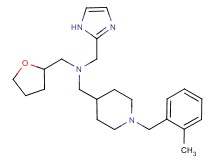 (1H-imidazol-2-ylmethyl){[1-(2-methylbenzyl)piperidin-4-yl]methyl}(tetrahydrofuran-2-ylmethyl)amine