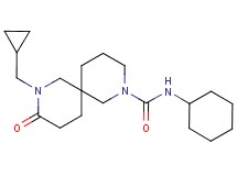 N-cyclohexyl-8-(cyclopropylmethyl)-9-oxo-2,8-diazaspiro[5.5]undecane-2-carboxamide