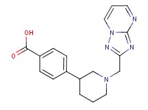 4-[1-([1,2,4]triazolo[1,5-a]pyrimidin-2-ylmethyl)piperidin-3-yl]benzoic acid
