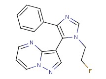 3-[1-(2-fluoroethyl)-4-phenyl-1H-imidazol-5-yl]pyrazolo[1,5-a]pyrimidine