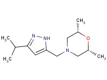 rel-(2R,6S)-4-[(3-isopropyl-1H-pyrazol-5-yl)methyl]-2,6-dimethylmorpholine trifluoroacetate