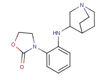 3-[2-(1-azabicyclo[2.2.2]oct-3-ylamino)phenyl]-1,3-oxazolidin-2-one bis(trifluoroacetate)