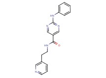 2-anilino-N-[2-(3-pyridinyl)ethyl]-5-pyrimidinecarboxamide
