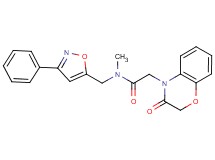 N-methyl-2-(3-oxo-2,3-dihydro-4H-1,4-benzoxazin-4-yl)-N-[(3-phenylisoxazol-5-yl)methyl]acetamide