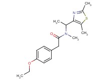 N-[1-(2,5-dimethyl-1,3-thiazol-4-yl)ethyl]-2-(4-ethoxyphenyl)-N-methylacetamide