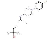 6-{[1-(4-fluorophenyl)-4-piperidinyl]amino}-2-methyl-2-heptanol bis(trifluoroacetate) (salt)