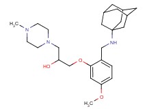 1-{2-[(1-adamantylamino)methyl]-5-methoxyphenoxy}-3-(4-methyl-1-piperazinyl)-2-propanol