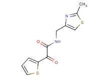 N-[(2-methyl-1,3-thiazol-4-yl)methyl]-2-oxo-2-(2-thienyl)acetamide