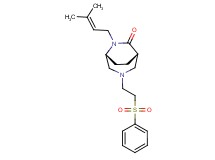 (1S*,5R*)-6-(3-methylbut-2-en-1-yl)-3-[2-(phenylsulfonyl)ethyl]-3,6-diazabicyclo[3.2.2]nonan-7-one