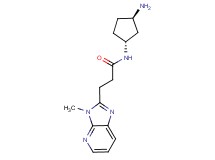 N-[rel-(1R,3R)-3-aminocyclopentyl]-3-(3-methyl-3H-imidazo[4,5-b]pyridin-2-yl)propanamide dihydrochloride