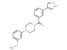 1-(3-methoxyphenyl)-4-[3-(1H-pyrazol-4-yl)benzoyl]piperazine