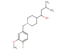 1-[1-(4-fluoro-3-methoxybenzyl)-4-piperidinyl]-3-methyl-1-butanol