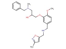 1-[benzyl(methyl)amino]-3-[2-methoxy-5-({[(3-methyl-5-isoxazolyl)methyl]amino}methyl)phenoxy]-2-propanol
