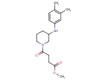 methyl 4-{3-[(3,4-dimethylphenyl)amino]-1-piperidinyl}-4-oxobutanoate