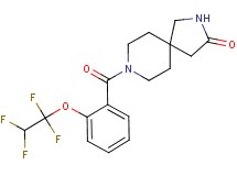 8-[2-(1,1,2,2-tetrafluoroethoxy)benzoyl]-2,8-diazaspiro[4.5]decan-3-one