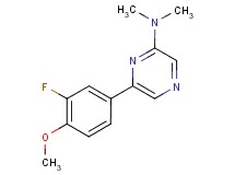 6-(3-fluoro-4-methoxyphenyl)-N,N-dimethylpyrazin-2-amine