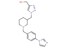 [1-({1-[4-(1H-imidazol-1-yl)benzyl]-3-piperidinyl}methyl)-1H-1,2,3-triazol-4-yl]methanol