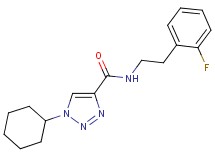 1-cyclohexyl-N-[2-(2-fluorophenyl)ethyl]-1H-1,2,3-triazole-4-carboxamide